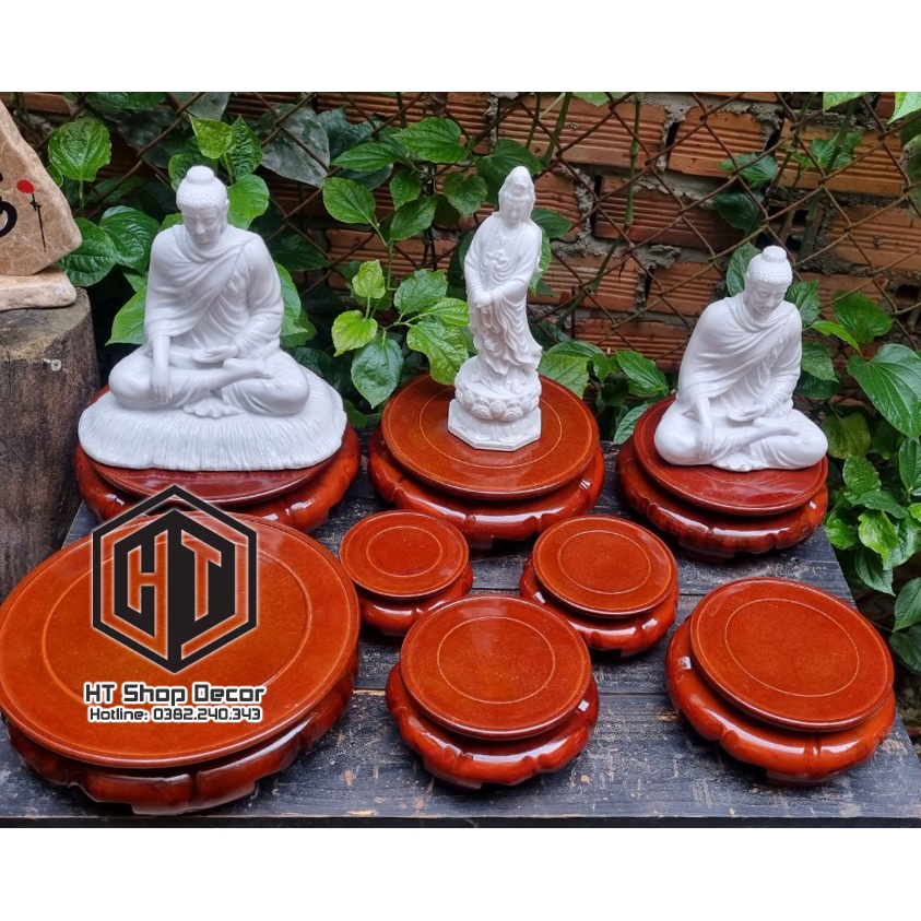 Đế gỗ tự nhiên để đặt tượng , trang trí phong thủy, trưng bày sản phẩm, để chậu hoa/tượng Phật