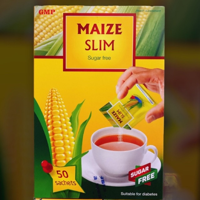 Đường Ăn Kiêng Giảm Cân Maize Slim - Vị Ngọt Tự Nhiên, Không Đắng Hộp 50 Gói X 3G