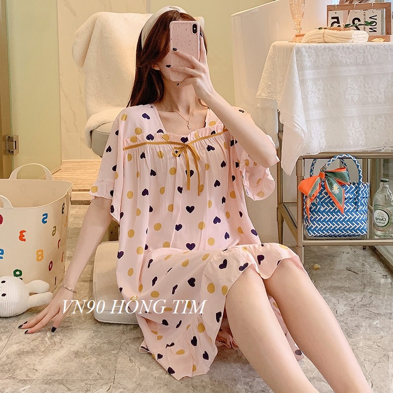 VÁY LANH SĂN Hàng Giao Luôn MẶC NHÀ ĐẦM MẶC NHÀ VN90