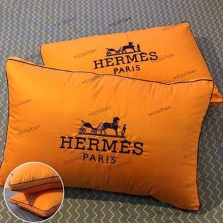 Cặp gối mircro lông vũ hermes paris cao cấp