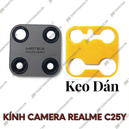 Kính camera realme c25y kèm keo dán