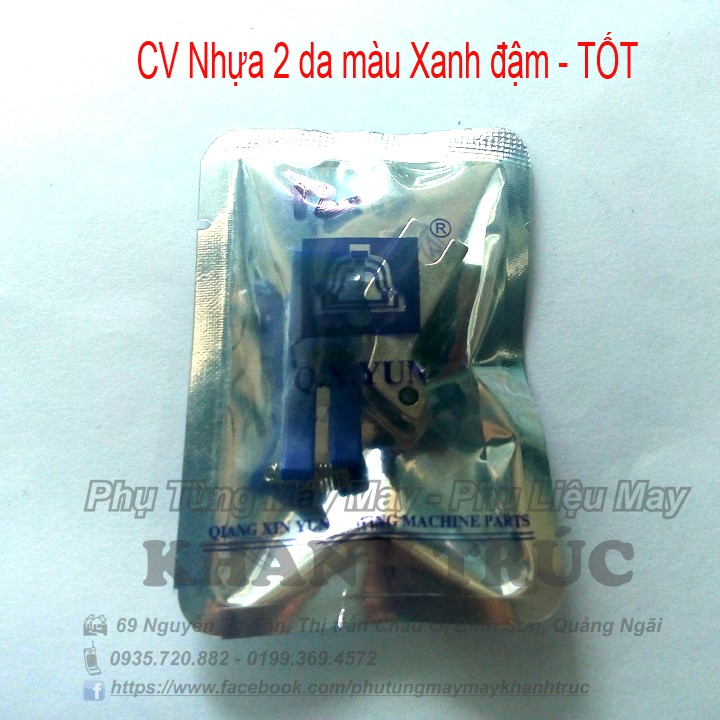 Chân vịt Nhựa 2 da loại Tốt màu Xanh Đậm máy may (khâu) công nghiệp