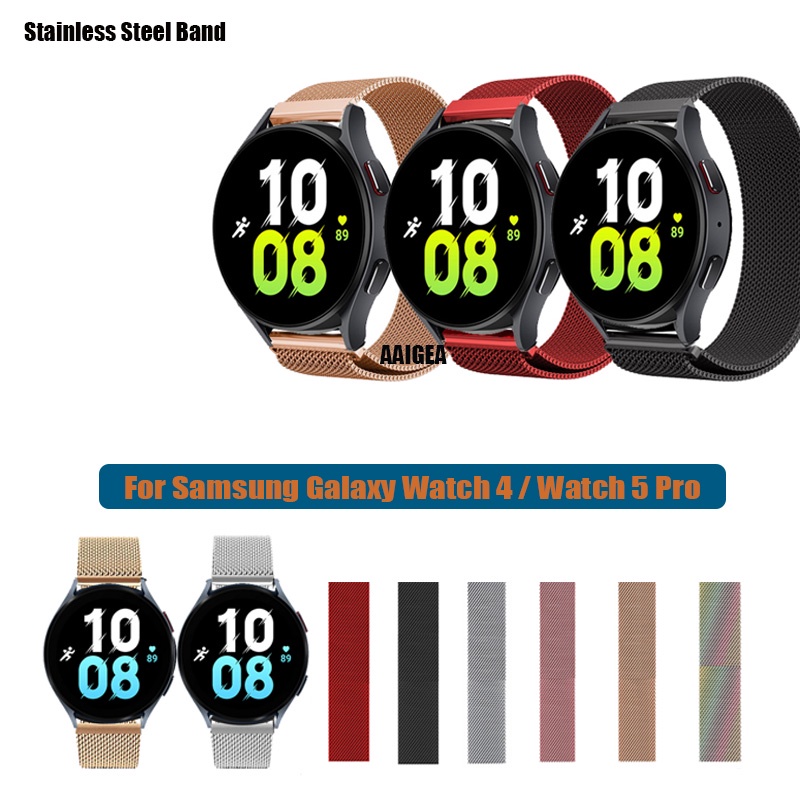 Dây Đeo Kim Loại Hít Nam Châm Cho Đồng Hồ Thông Minh Samsung Galaxy Watch 5 40mm 44mm / Watch5 Pro 45mm Galaxy Watch 4