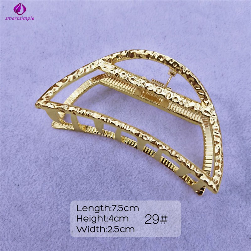 Kẹp tóc kim loại đính hạt pha lê sang trọng cho nữ
