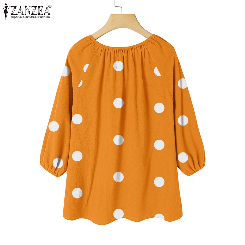 Áo nữ Zanzea tay lửng chấm bi thời trang