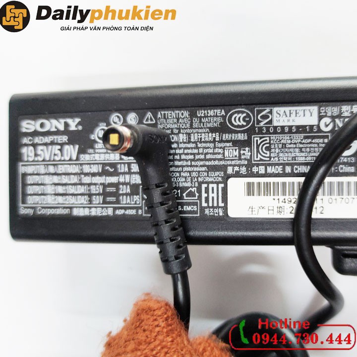 Sạc laptop sony 19.5v 2a đầu hít nam châm