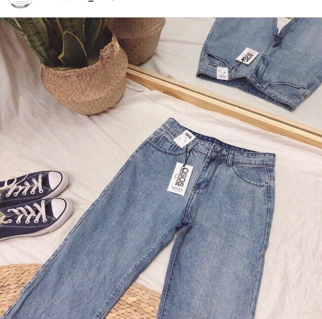 Baggy Jeans Ống Suông Cắt Lai ( Hìh Thật Ảnh Cuối)