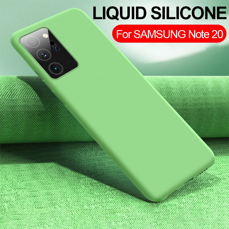 Ốp điện thoại silicon mềm dẻo chống trượt màu trơn dành cho Samsung Galaxy Note 20 Ultra 5G