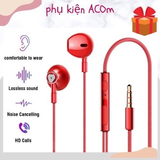 Tai nghe dây kèm mic jack 3.5 lenovo hf140 dùng cho máy tính bảng,điện thoại,laptop,máy tính để bàn