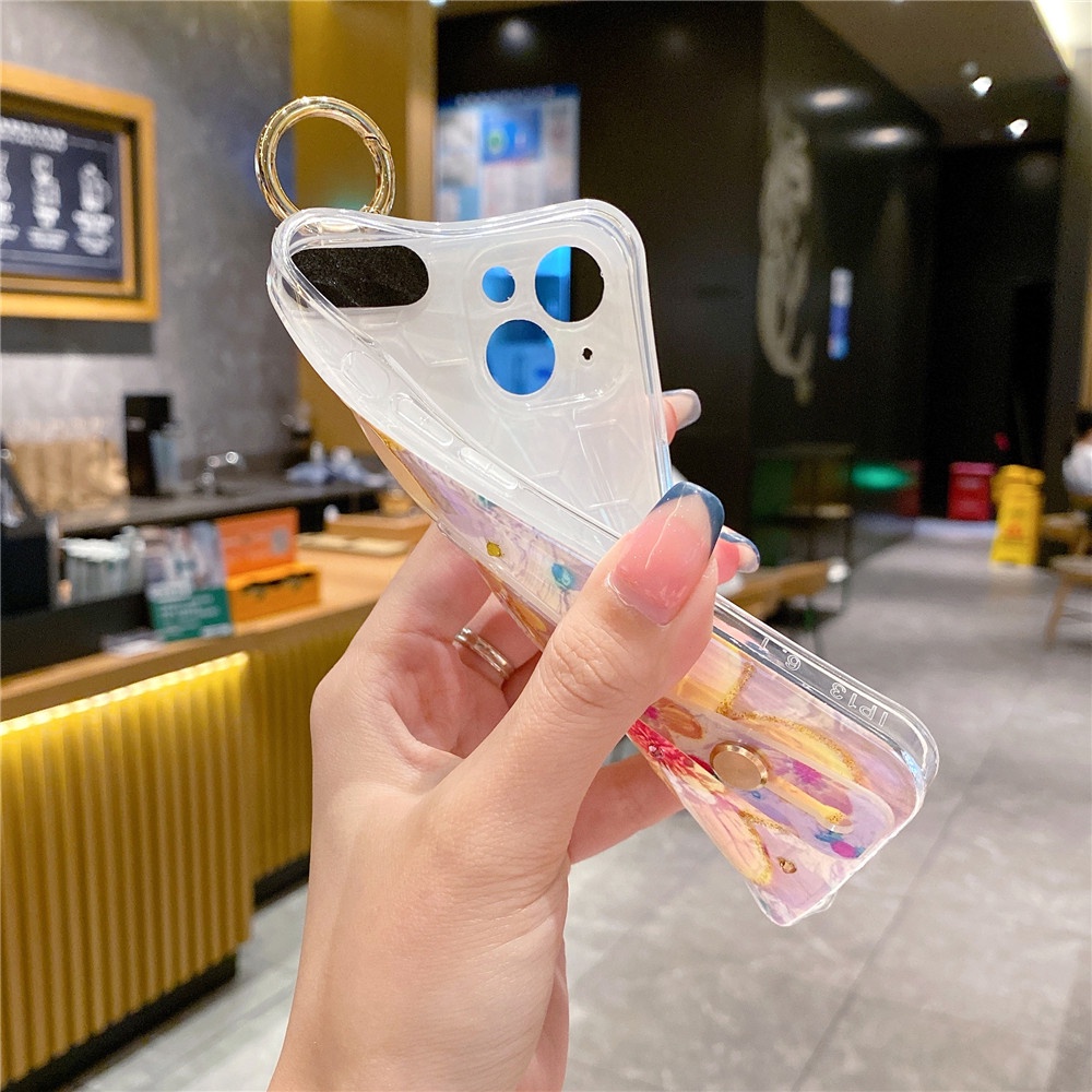 Ốp Điện Thoại Hình Hoa Mặt Trời Cười Có Dây Đeo Cho iPhone 14 13 12 Pro Max 13Mini