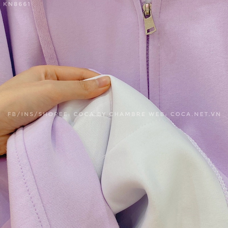 [KN8661]💜 Áo khoác HOODIE ZIP nỉ xốp thêu gậy bóng chày form rộng unisex (Có sẵn/ảnh thật) | BigBuy360 - bigbuy360.vn