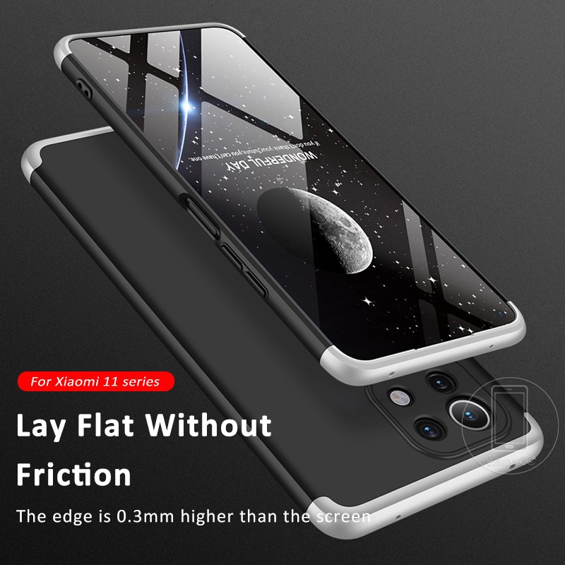 ốp điện thoại Mặt Nhám 3 Trong 1 Cho Xiaomi Mi Note 11 10 10T Pro Lite Mi11 XIaomi11Lite 4G 5G