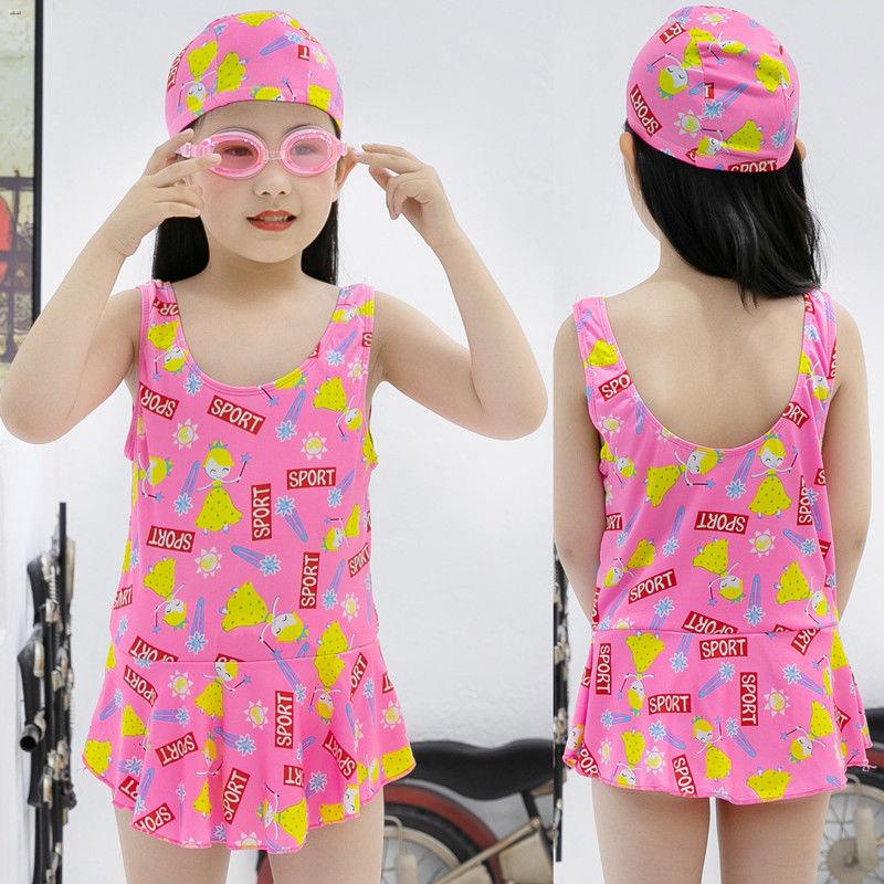 ◕┅∏Gửi mũ bơi 234567 tuổi suối nước nóng trẻ em áo tắm nữ áo tắm áo tắm một mảnh áo tắm nữ sinh quần bơi