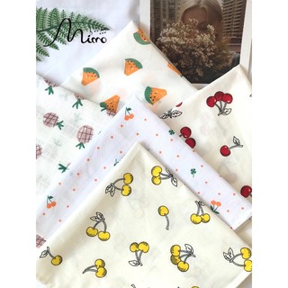 Khăn BANDANA hoạ tiết hoa, choàng đầu, buộc tóc, trang trí quai túi xách