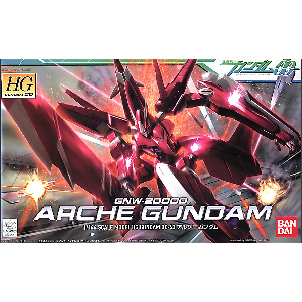 Mô hình HG 00 1/144 Arche Gundam - Chính hãng Bandai Nhật Bản