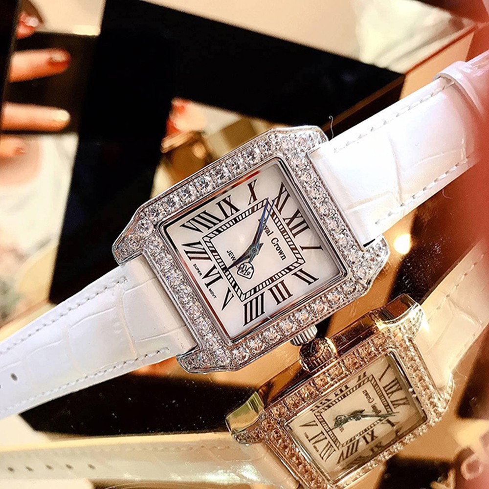Đồng Hồ Nữ Chính Hãng Dây Da Royal Crown 6104 Chống Nước Chống Xước | BigBuy360 - bigbuy360.vn