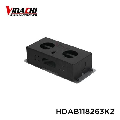 Hộp Điện Âm Bàn Chữ Nhật Kích Thước 118x263mm - Thiết Kế Khoa Học, Thông Minh Cho Bàn Làm Việc, Gia Đình