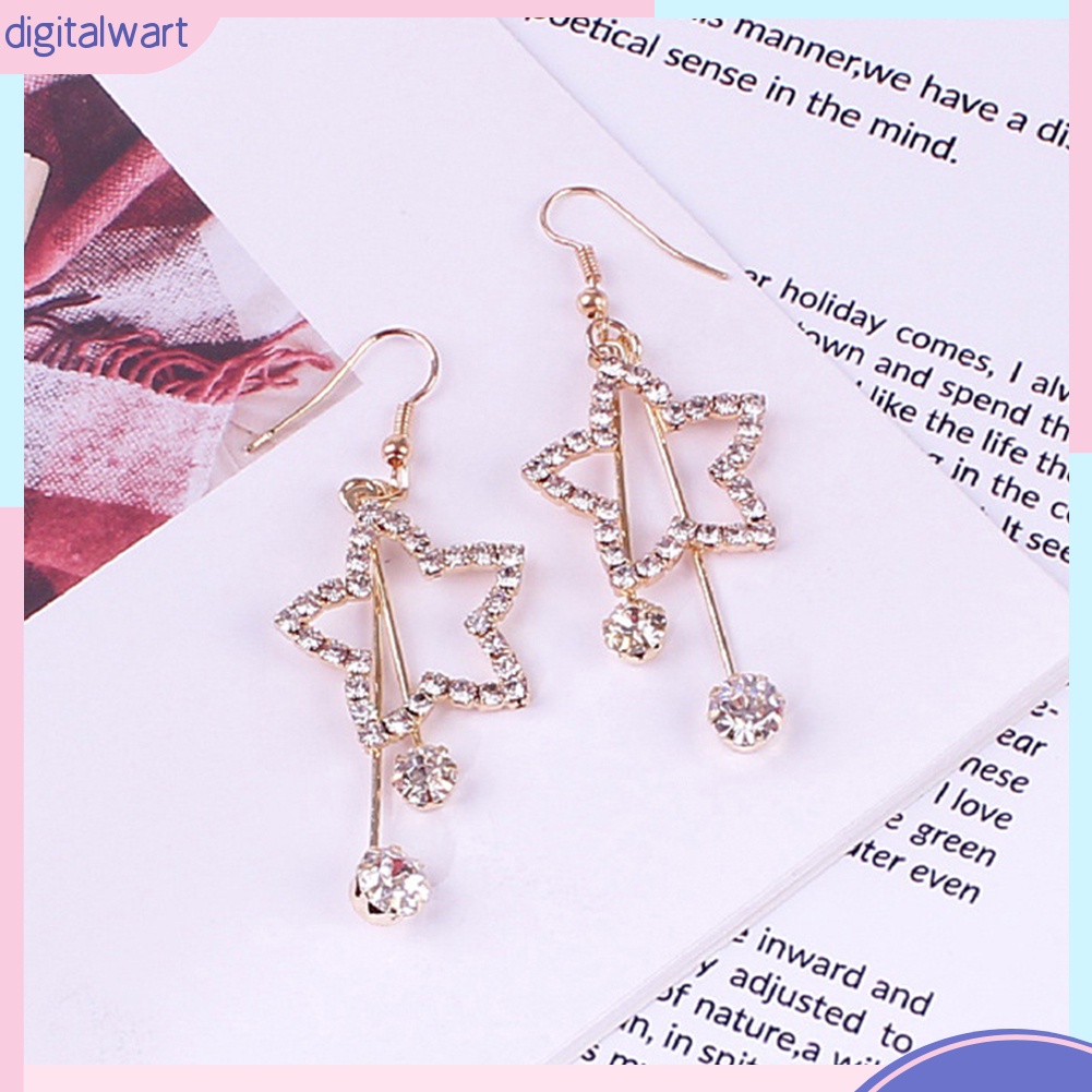 Đôi bông tai họa tiết ngôi sao thời trang cho nữ