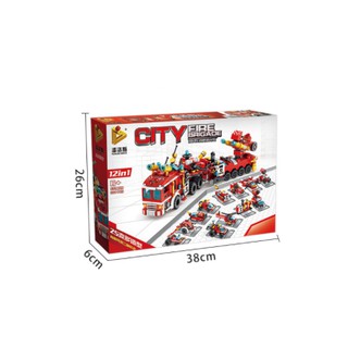 Xe cứu hỏa biến hình robot 12in1