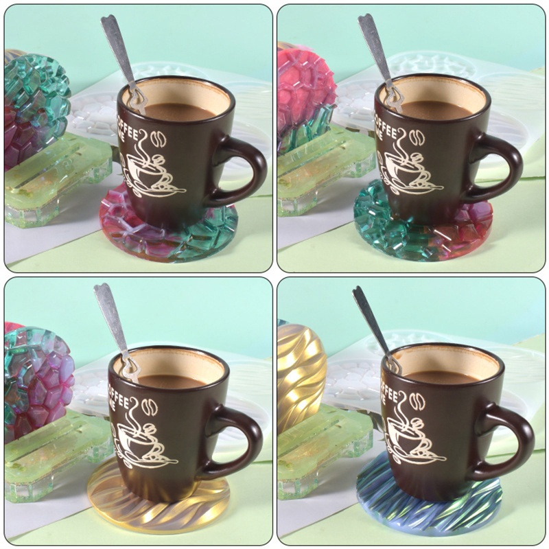 Khuôn Silicone Hình Tròn Dùng Làm Resin Resin Diy