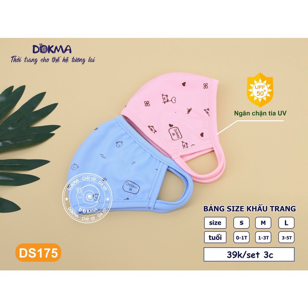 Khẩu trang trẻ em DOKMA DS175 (Set 3 chiếc)