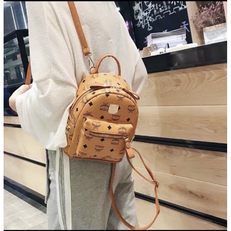 Balo Thời Trang in hoạt tiết chữ M hót hít size 20x25cm❣️Freeship❣️