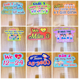 Hashtag Mầm Non, Trường, Lớp học - Phụ kiện chụp ảnh cầm tay