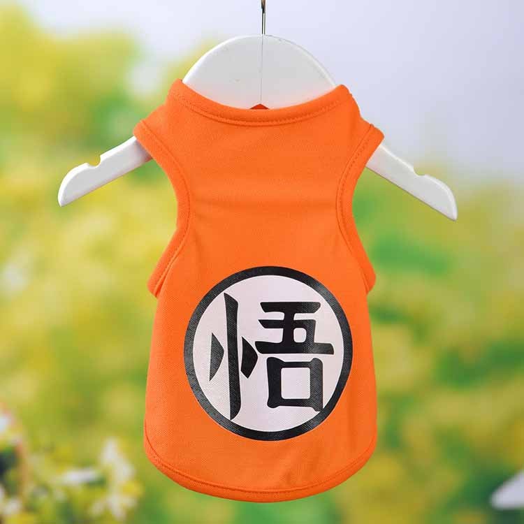Áo Songoku màu cam cho chó mèo
