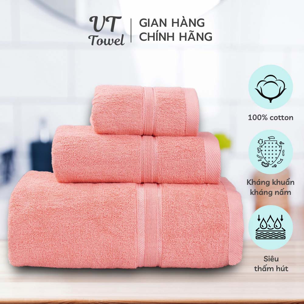 Khăn Mặt Cotton VT TOWEL Cao Cấp Kích Thước 30x50cm Mềm Mịn Nhiều Màu Không Phai MS KM0301
