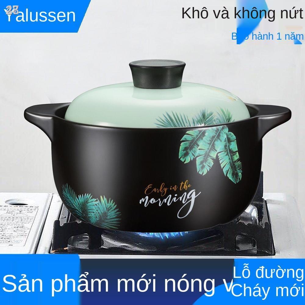 ✷▥▬28INồi hầm thuốc tăng sức khỏe nấu cháo gốm sứ phở bằng chịu nhiệt độ cao lửa hở gia dụng