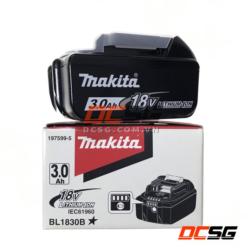 Pin BL1830B Li-Ion/18V/3.0Ah Makita 197599-5 (có hộp) | DCSG