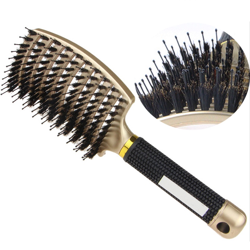 Lược Chải Tóc Massage Da Đầu Bằng Nylon Hình Chữ Nhật Tiện Dụng Cho Salon