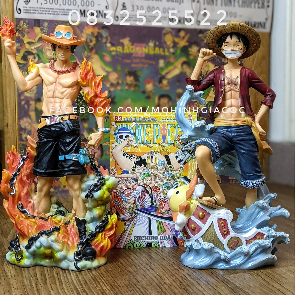 (SẵnVN) Mô hình Sanji , Law , Shanks , Zoro , Luffy , Ace resin tư thế đứng cao cấp - 26cm- One piece