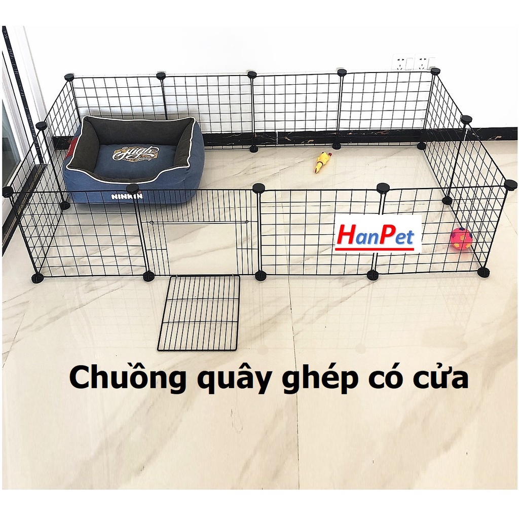 Mảnh lưới ghép dạng miếng lắp ghép đa năng thích hợp làm chuồng thú cưng làm quây chó hoặc làm tủ ghép