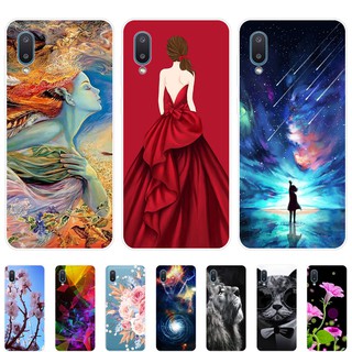 Ốp điện thoại TPU silicon mềm họa tiết thời trang cho Samsung Galaxy A02
