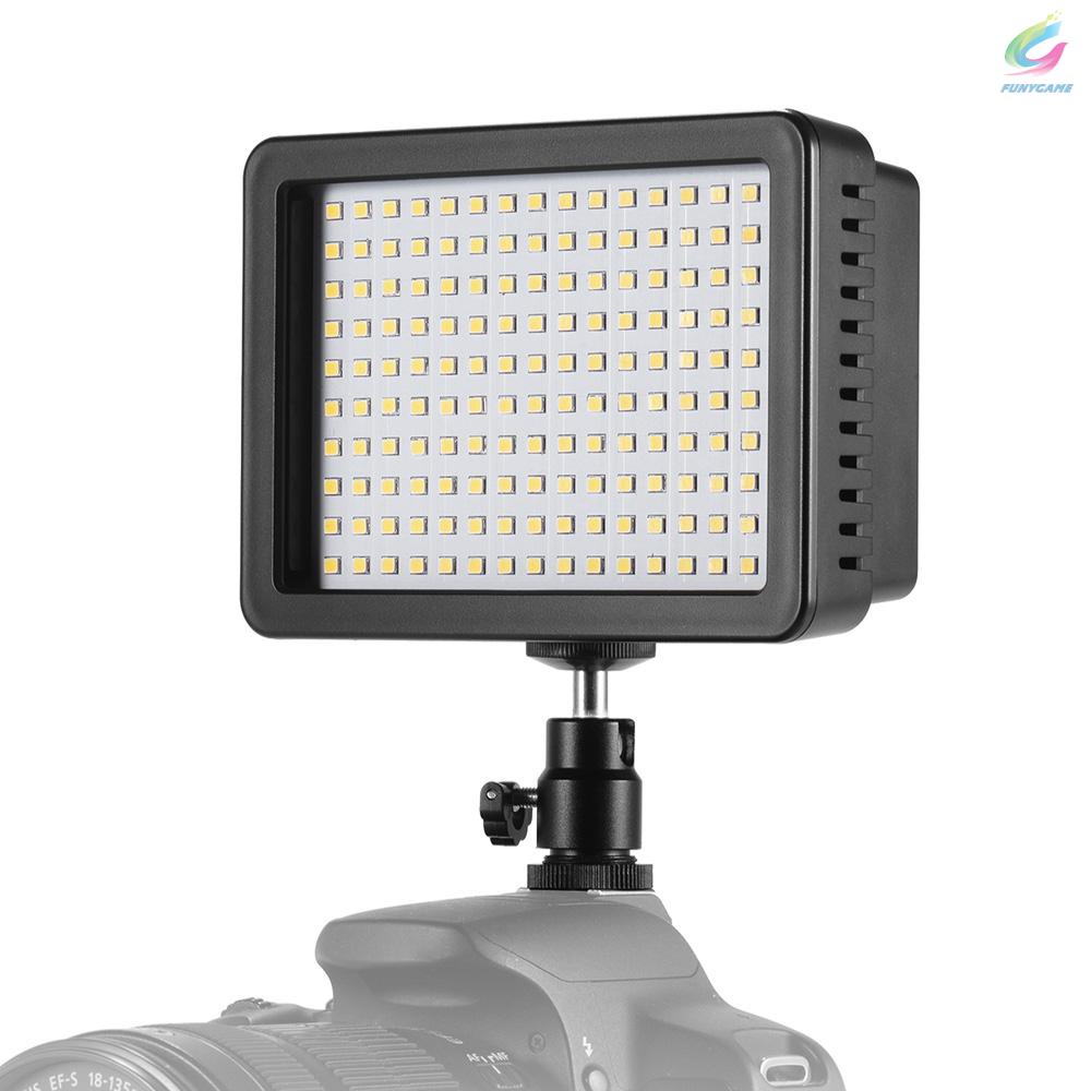 FY Andoer W160 LED Video Light Camera Lamp Dimmable 5600K Color Temperaure with 3 Filters/ 2200mAh F550 Battery/ Power Adapter/ Mini Ball Head/ Carrying Bag Studio Portrait Lighting Kit