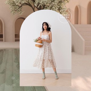 Naked By V - Váy maxi hoa Merine Dress