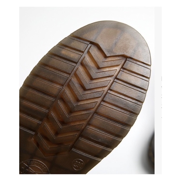 Giày nữ đa bò thật vintage phối ruy băng cao cấp