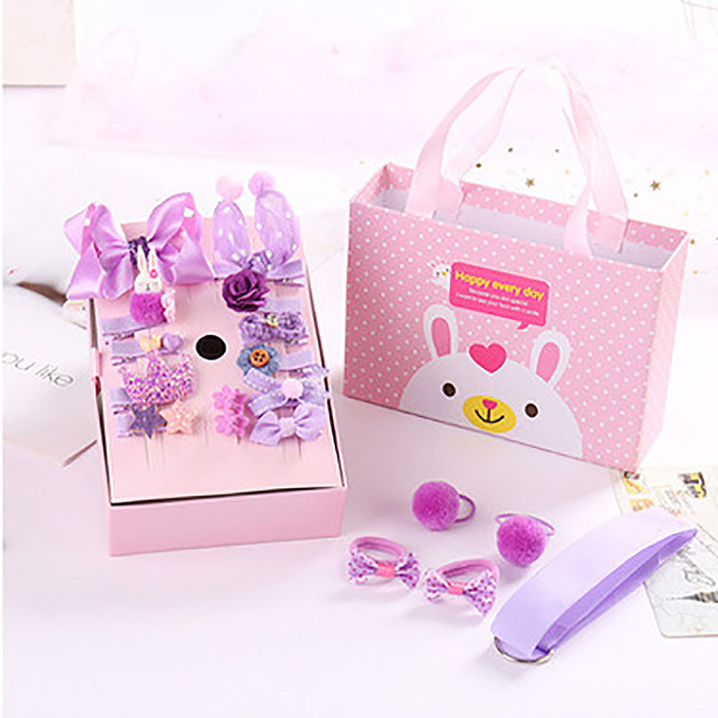 Set 18 kẹp tóc đáng yêu hợp thời trang dành cho bé gái