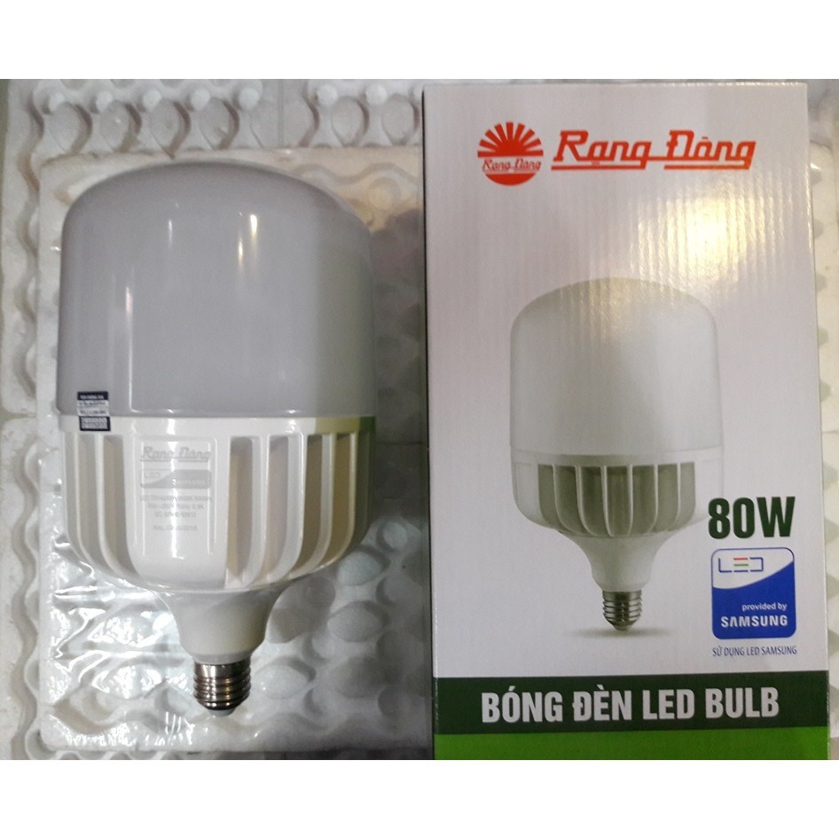 Bóng Led buld trụ 80W Rạng Đông Chống nước