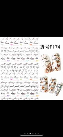 Sticker dán móng tay làm Nail