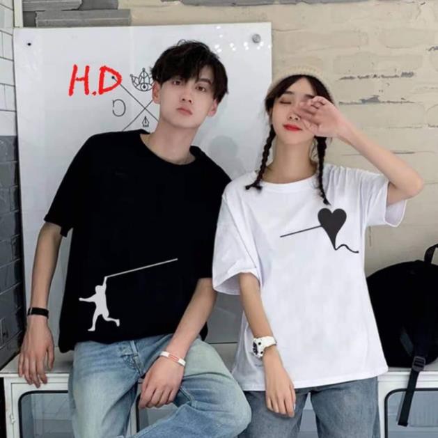 HÀNG XỊN - CHẤT BAO ĐẸP - CHUYÊN SỈ Áo đôi người thả tim H&Đ MT - KÈM VIDEO ẢNH THẬT