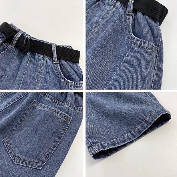 Quần short denim BXPB thời trang hè cho bé trai 3-15 tuổi