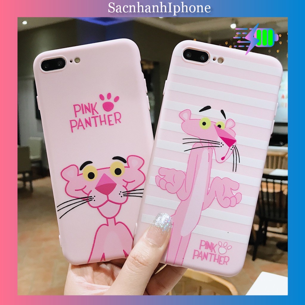 Ốp lưng iphone Pink Panther ip 6 6s 7 8 Plus X XS Max XR 11 pro max phụ kiện (a111)