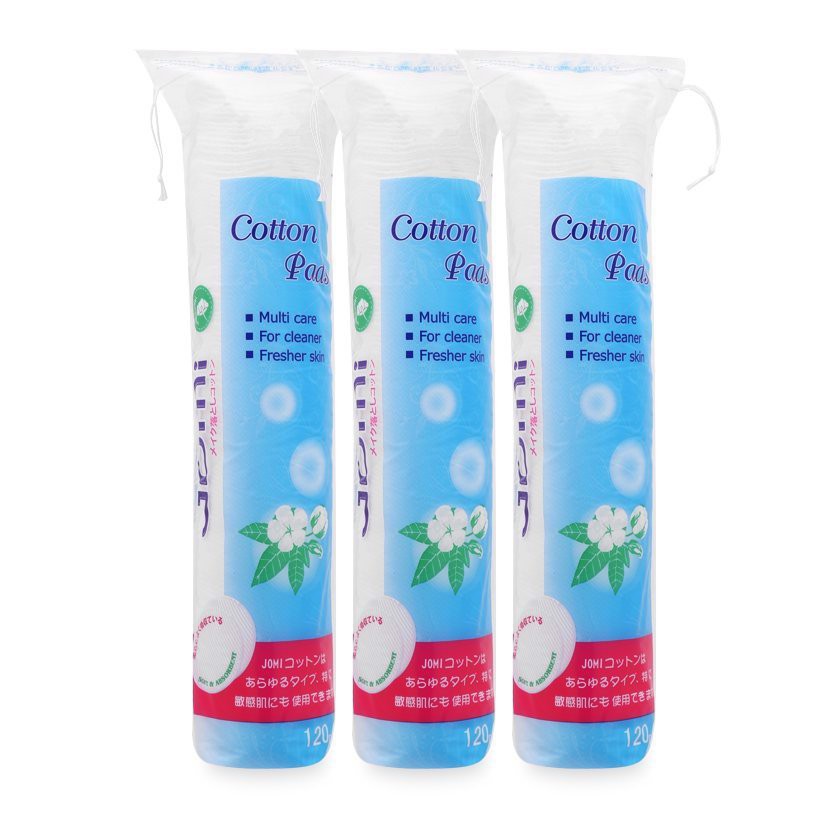 Bông tẩy trang Jomi Nhật Bản 120 miếng -