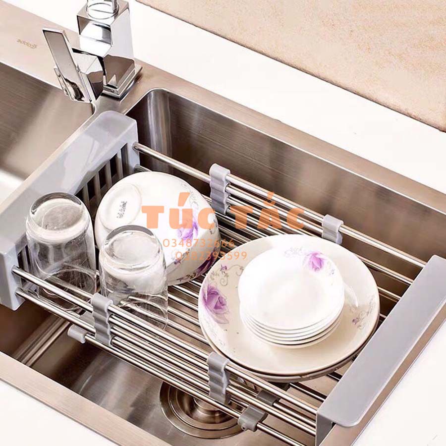 giá inox để chậu rửa bát, rổ đa năng - Chợ Túc Tắc - bán cả thế giới