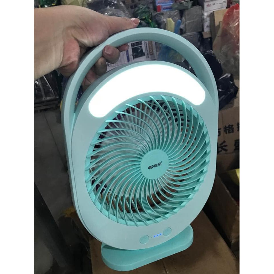 QUẠT SẠC TÍCH ĐIỆN CÓ ĐÈN LED KM F0336-GIÁ TỐT | BigBuy360 - bigbuy360.vn