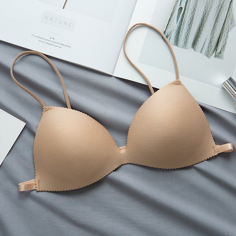 Áo Ngực Su Mút Mỏng - Bra Dây Mảnh - Áo Lót Nữ Cài Sau Hót Kingshop B818