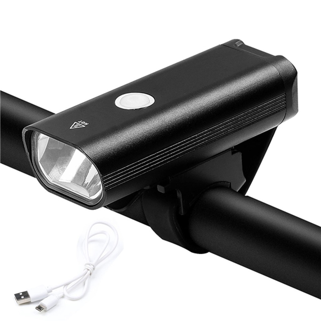 Đèn LED Xe Đạp 3 Chế Độ Sáng Sạc Điện USB Chống Nước Ánh Sáng Mạnh Chiếu Xa Nhôm Nguyên Khối Siêu Bền Cao Cấp