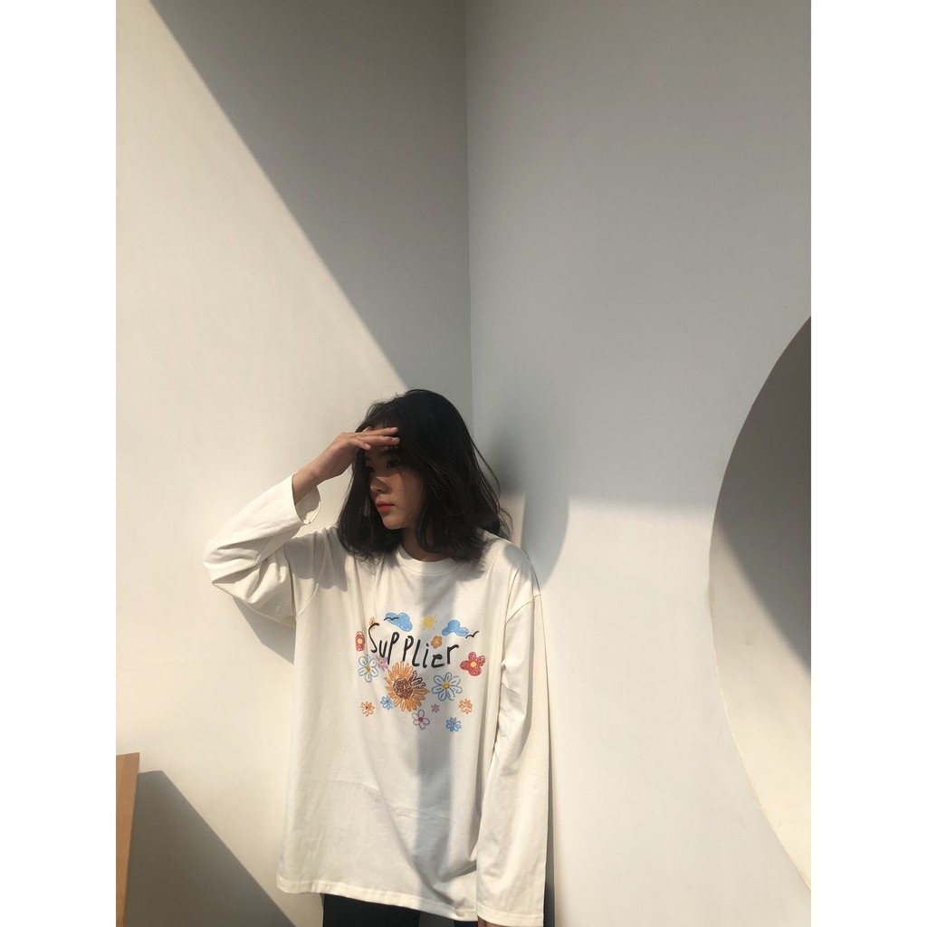 Áo longsleeve SUPPLIER Sắc màu cho em Trắng | BigBuy360 - bigbuy360.vn